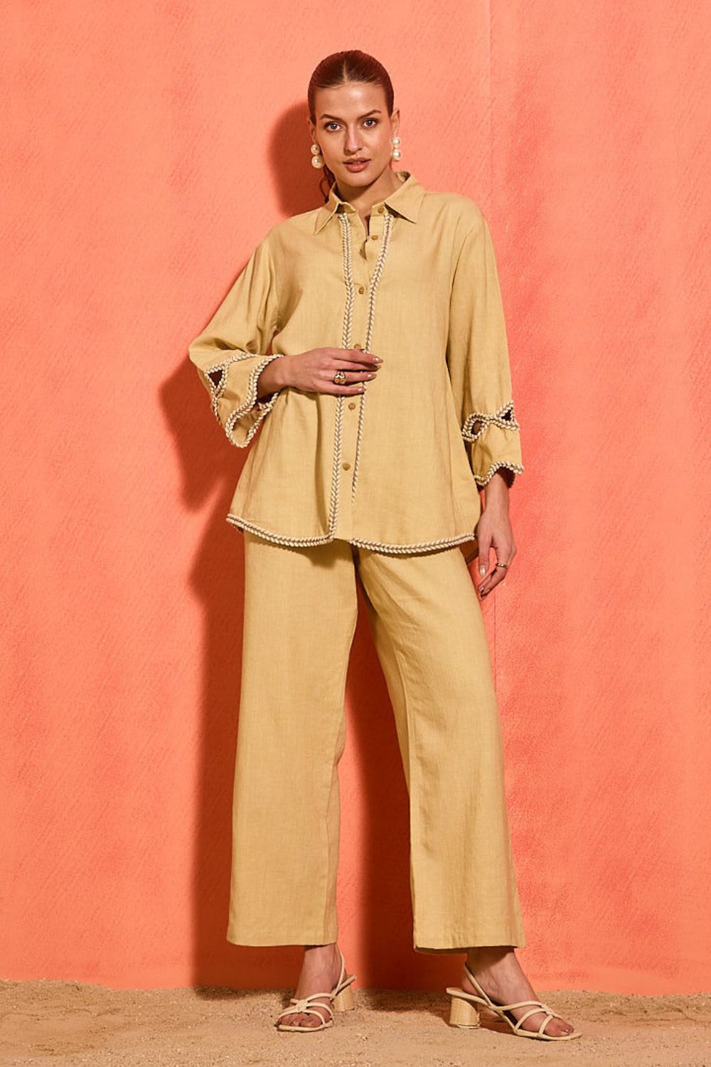 Girl Print Linen Shirt