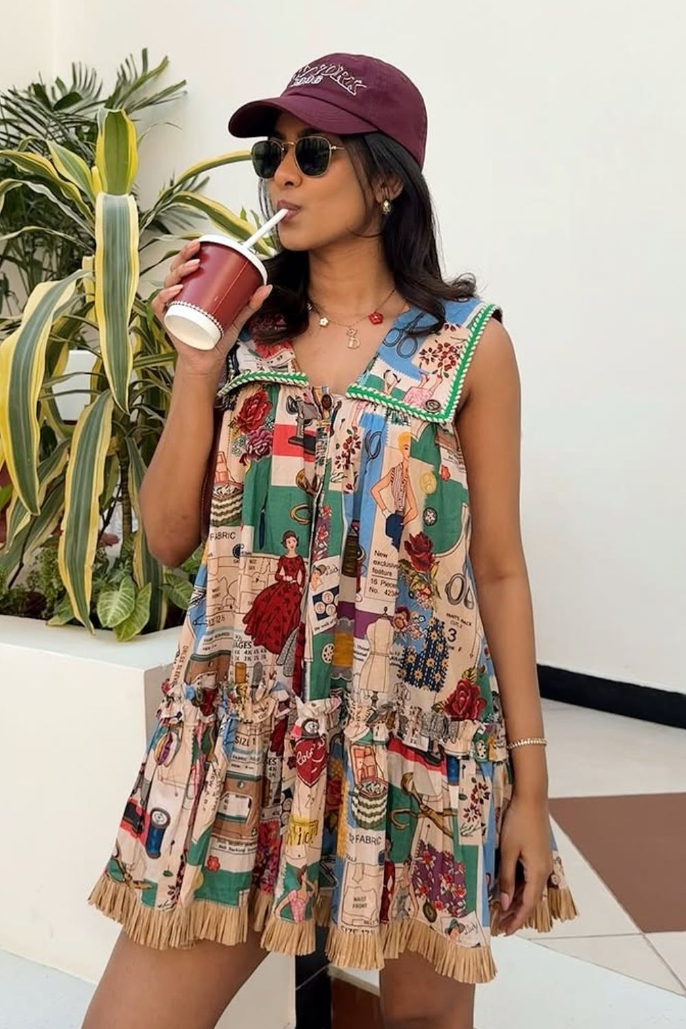 Divya Boppana In Our Boutique Sailor Dress