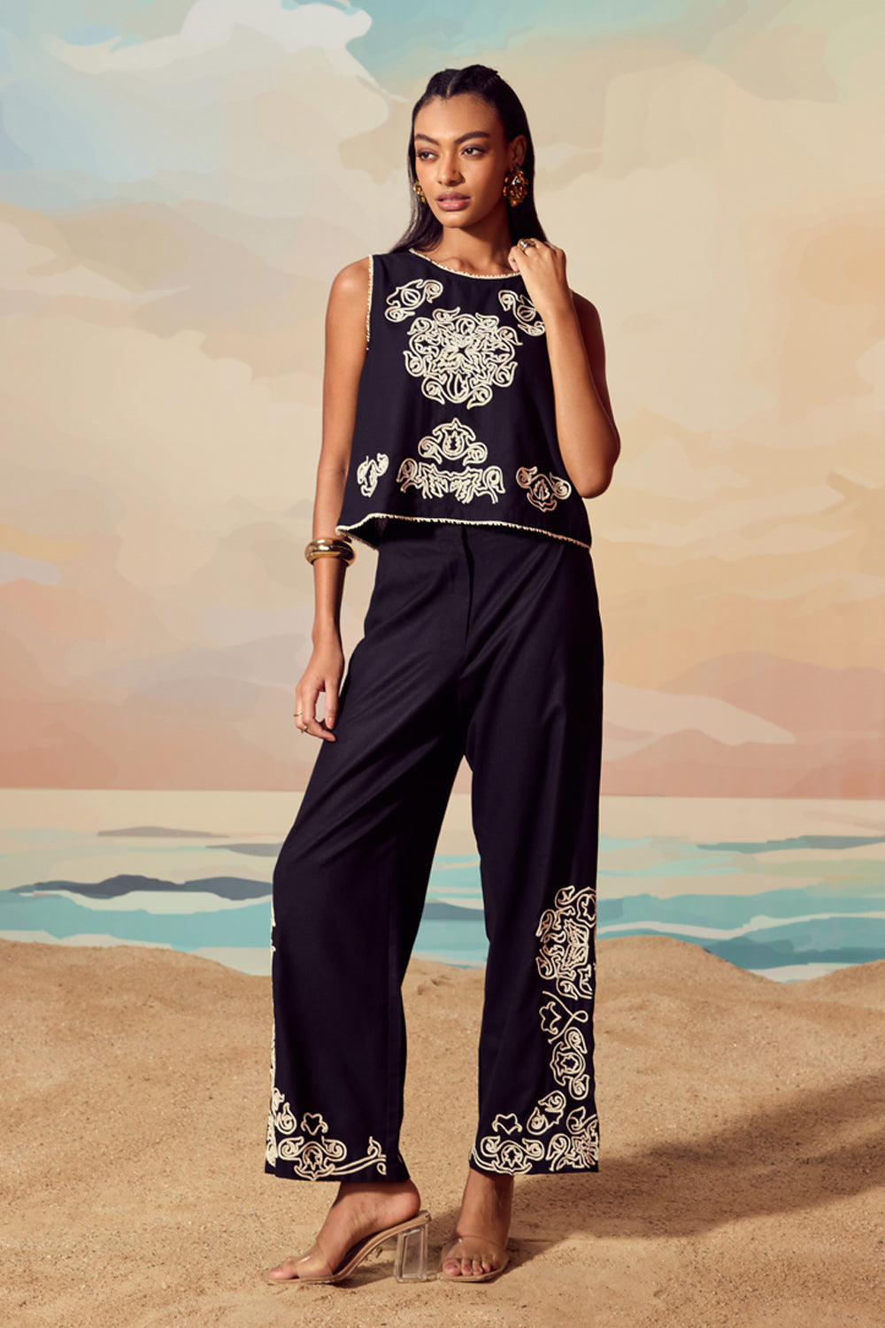 Linen Black Co-ord Set