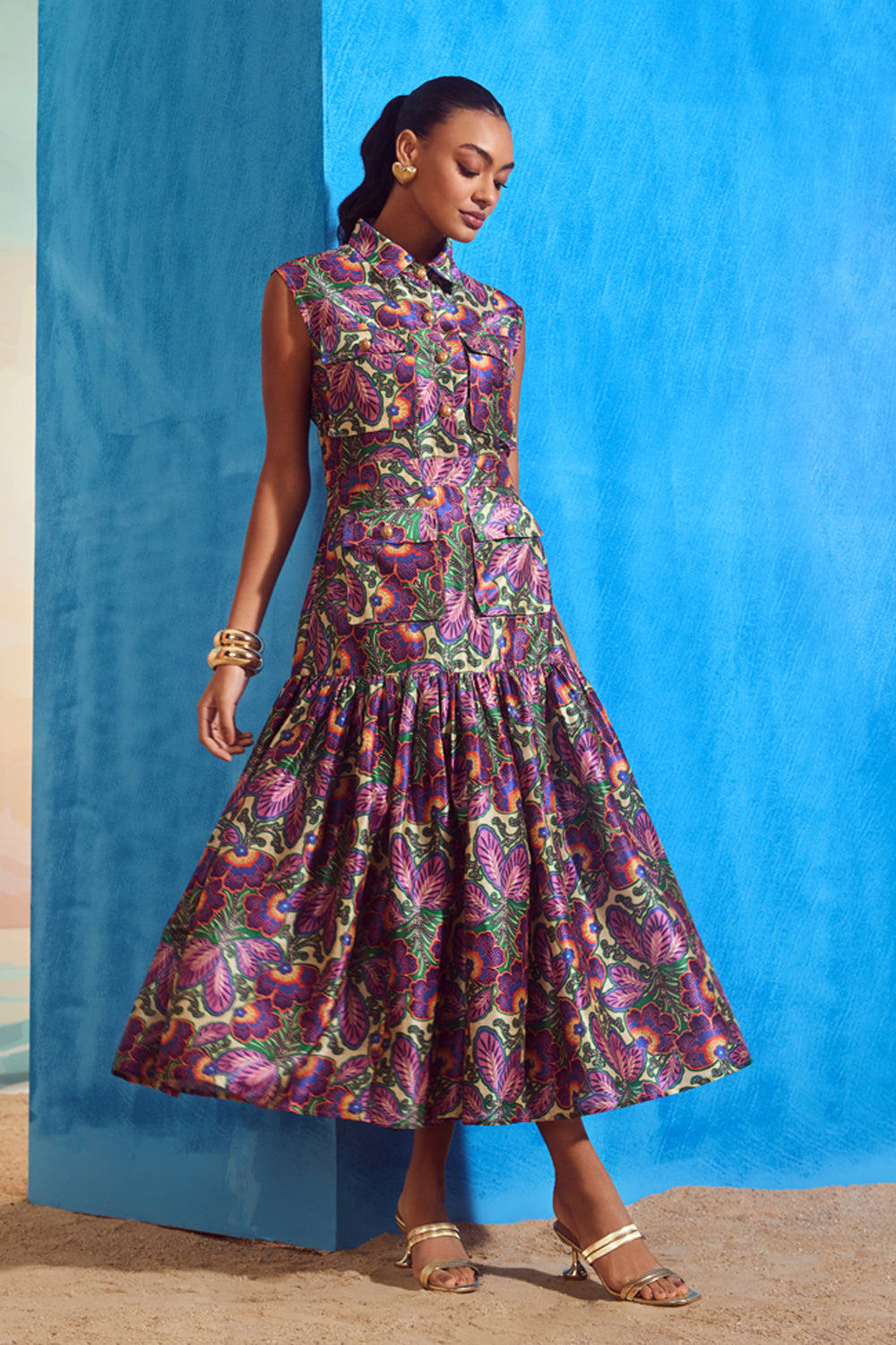 Paisley Purple Maxi Dress