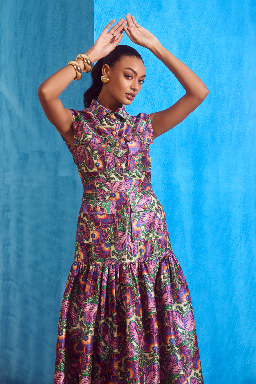 Paisley Purple Maxi Dress