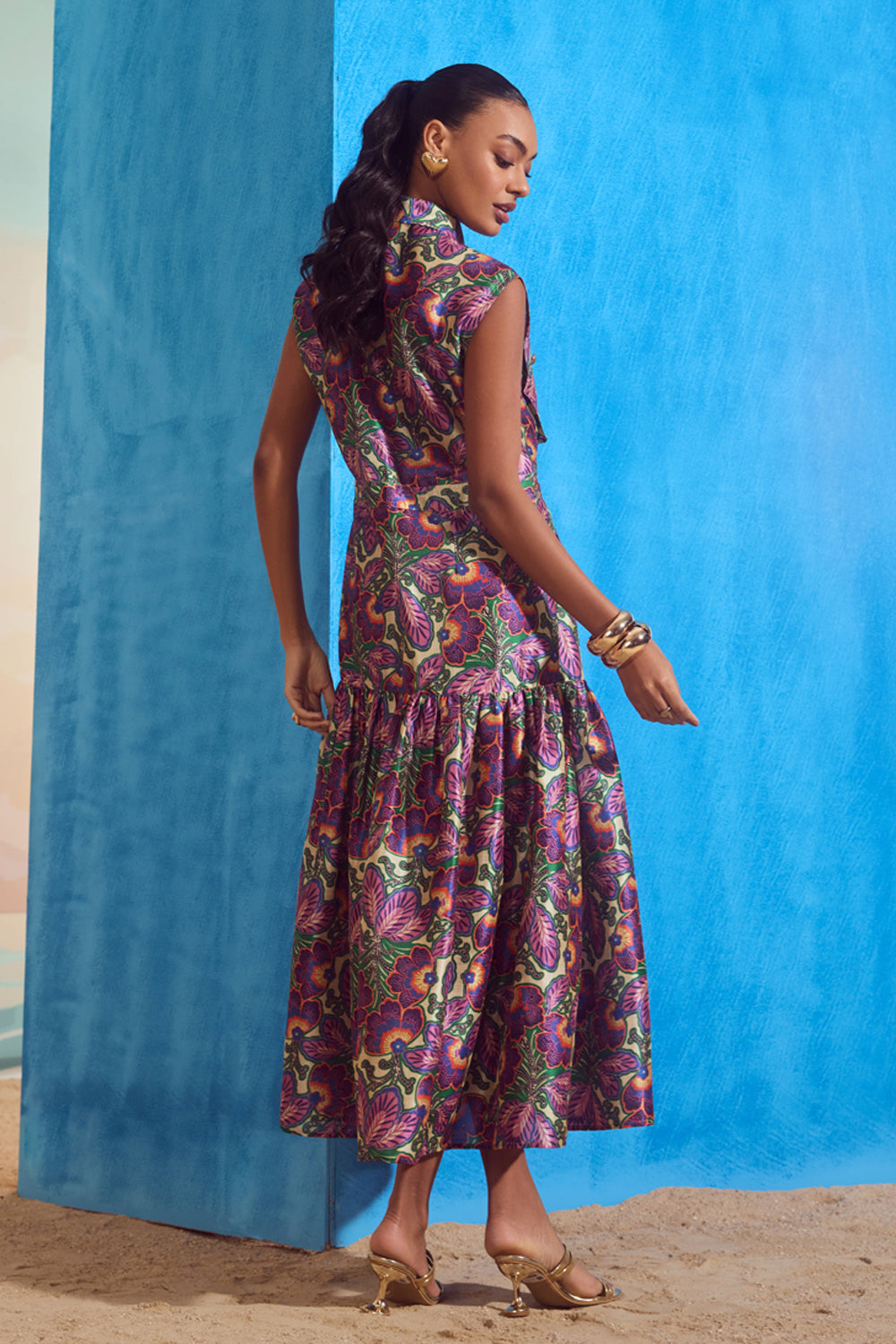 Paisley Purple Maxi Dress