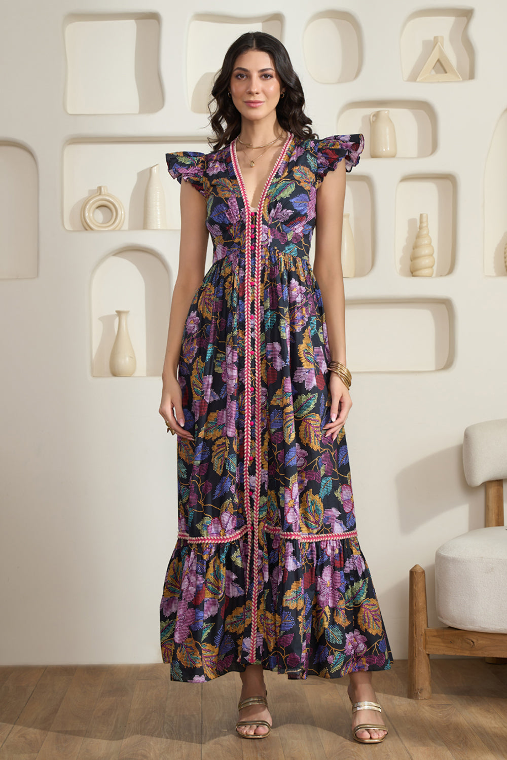 Floria Midnight Maxi Dress