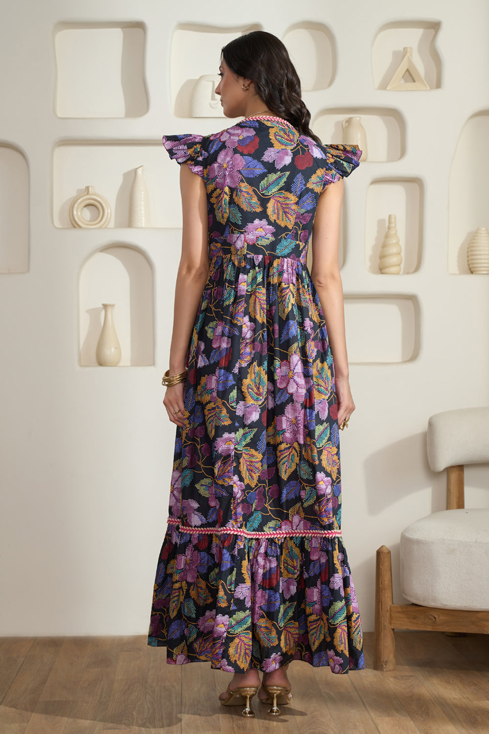 Floria Midnight Maxi Dress
