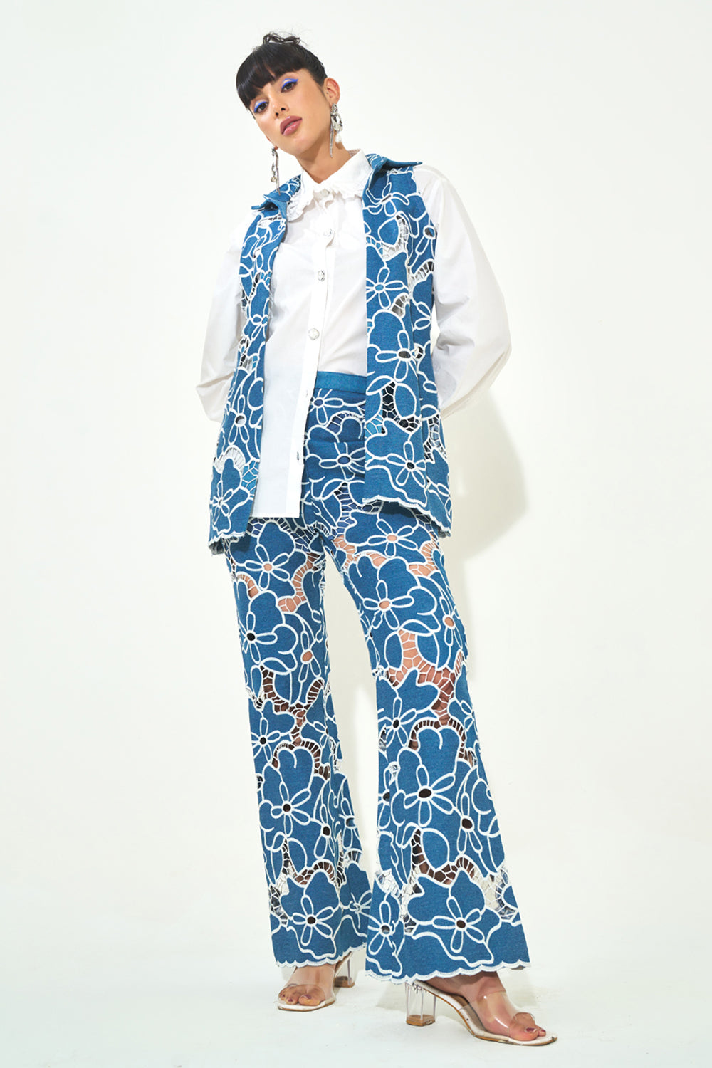 Soleil Layover Co-ord Set With Shirt