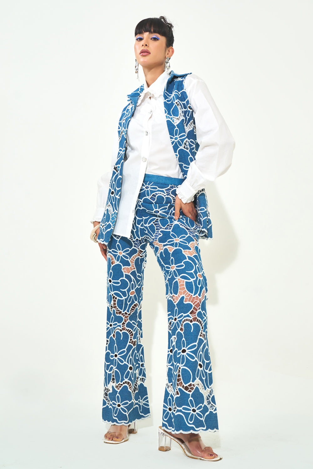 Soleil Layover Co-ord Set With Shirt