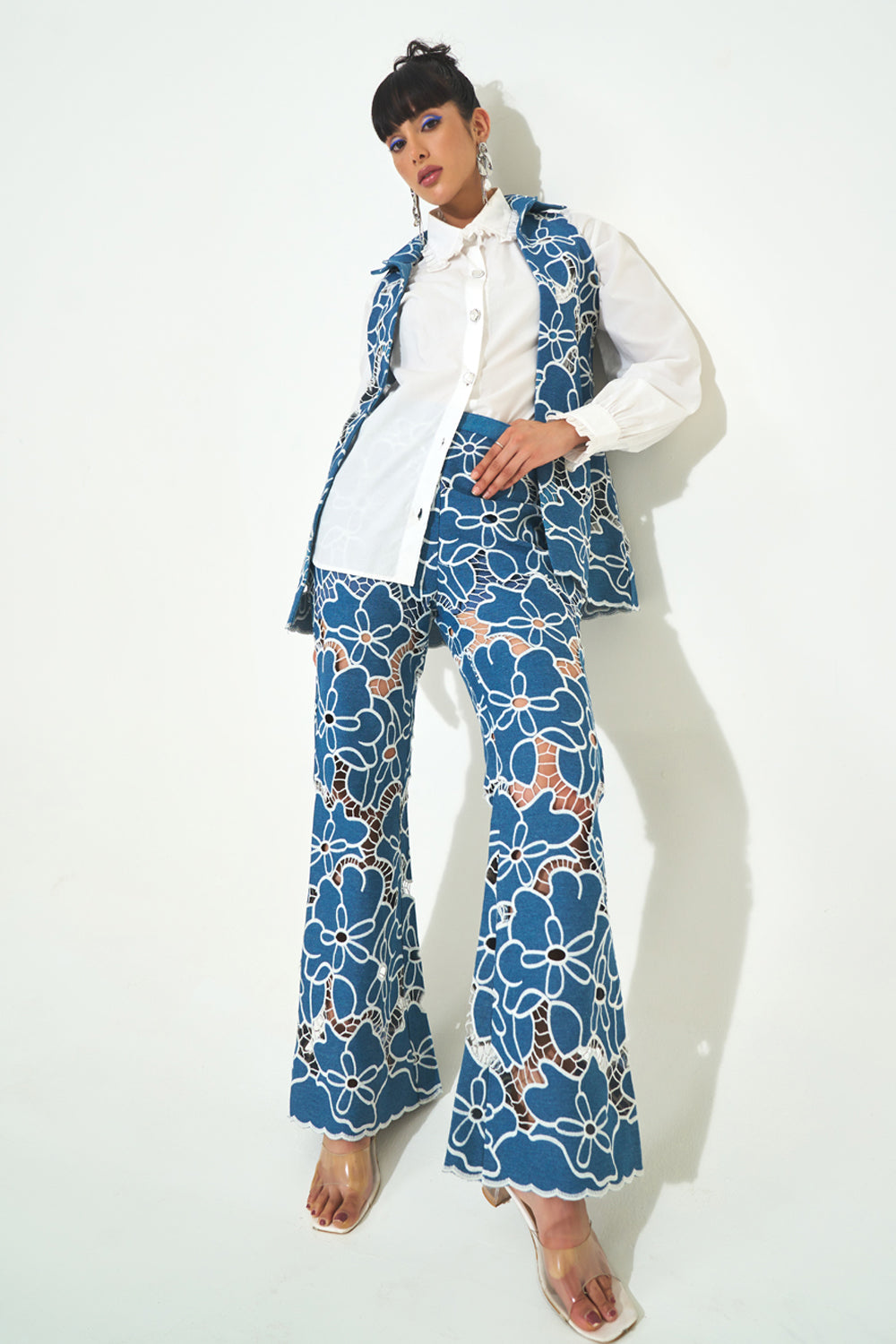 Soleil Layover Co-ord Set With Shirt