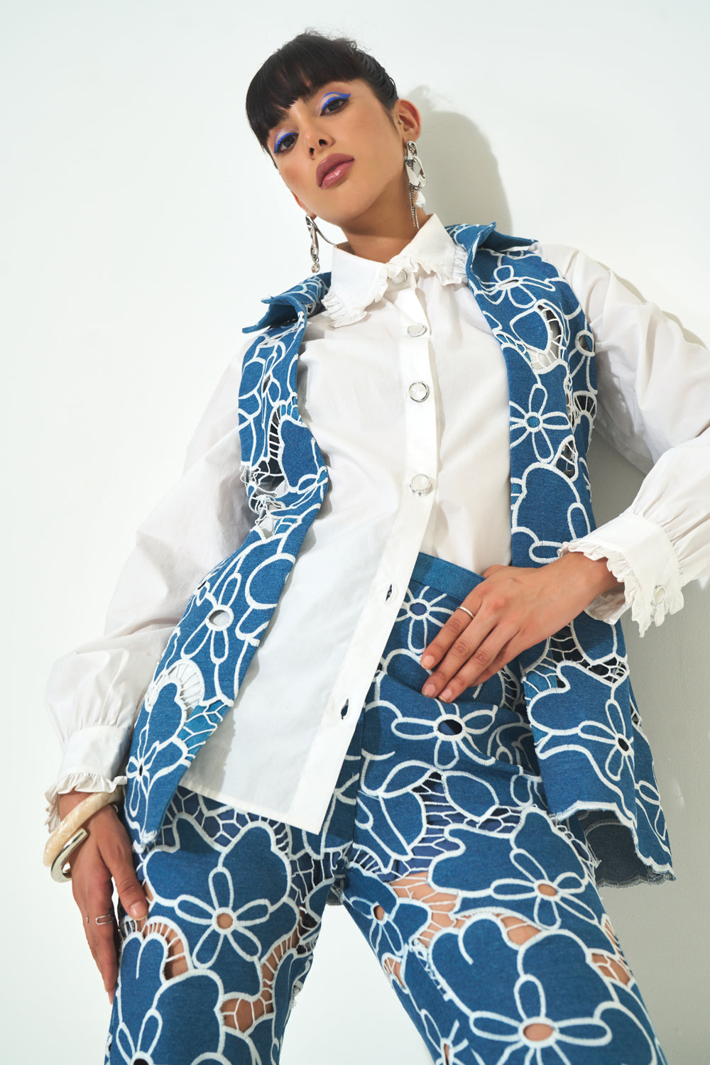 Soleil Layover Co-ord Set With Shirt