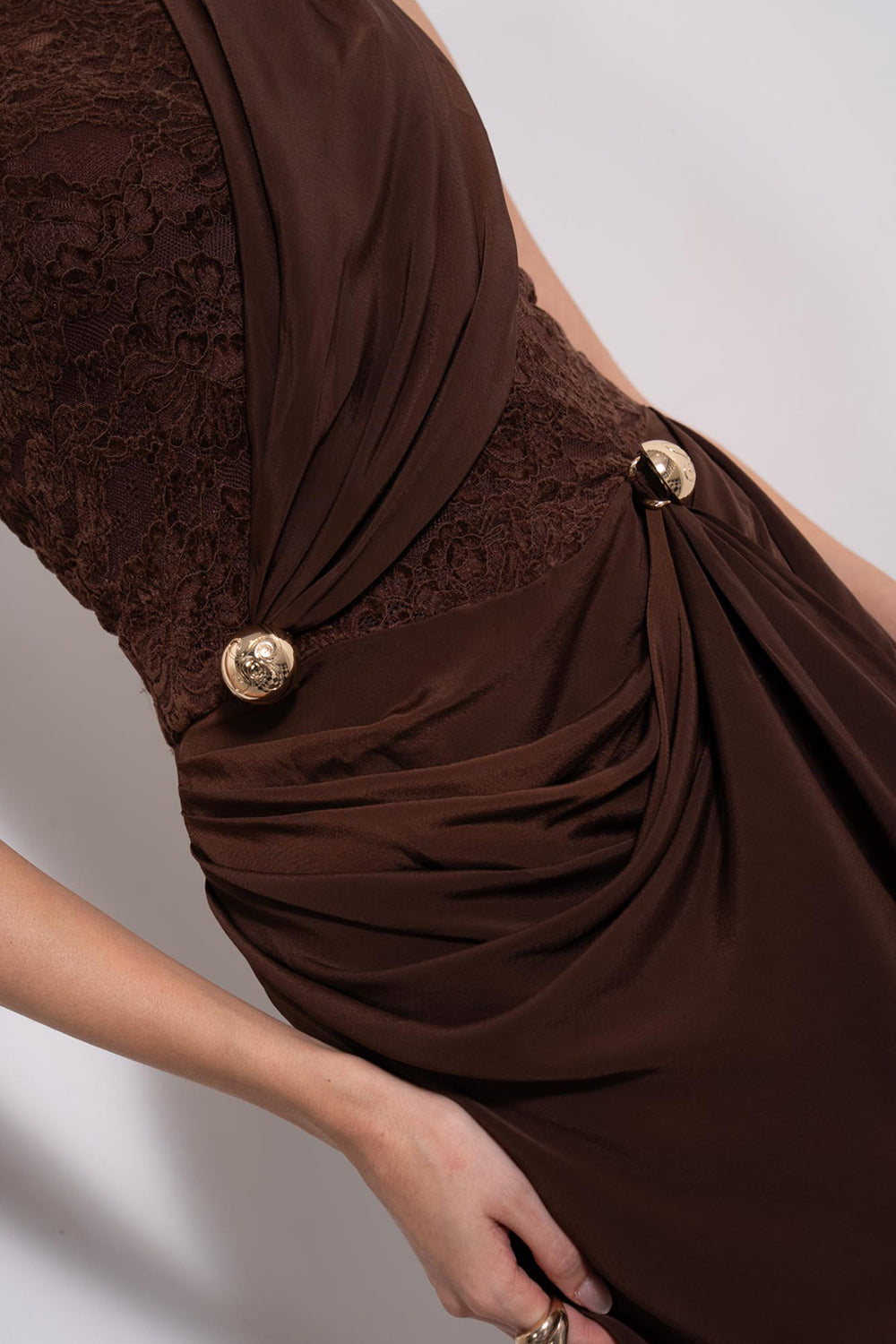 Mocha Drape Dress