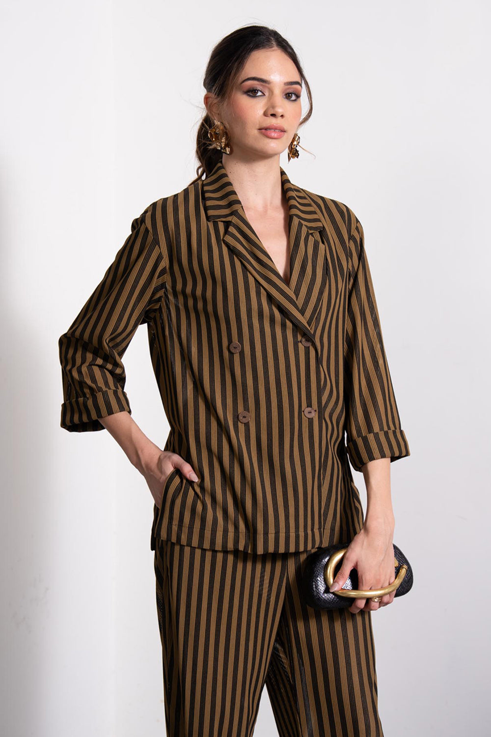 Tobie Striped Blazer Set