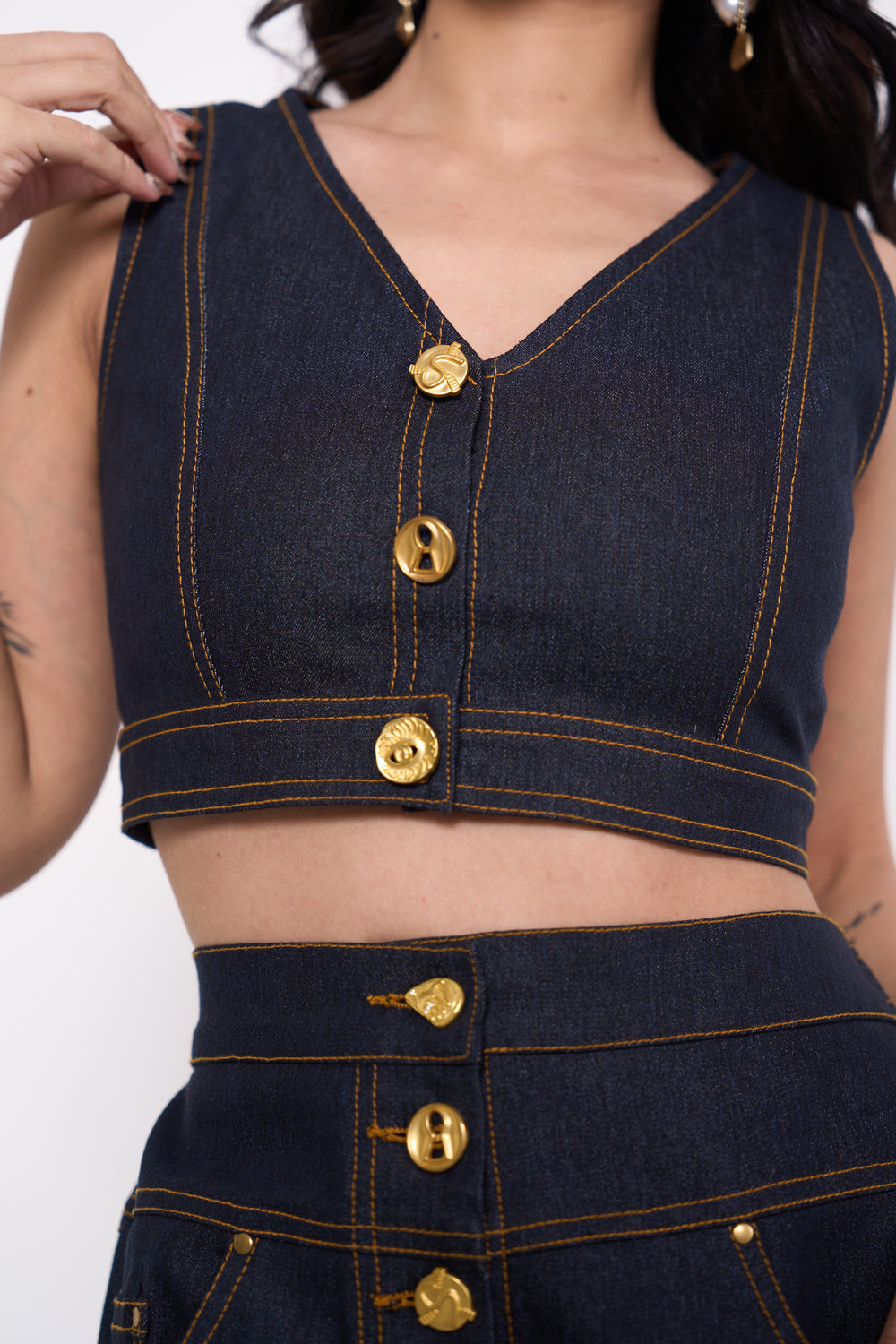 Masoom Minawala In Our Heidi Denim Co-ord Set