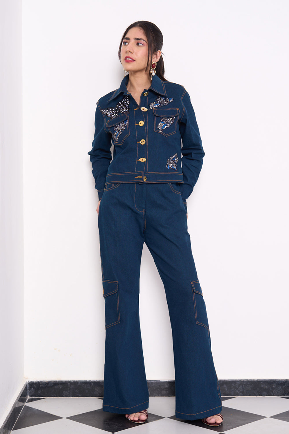 Celine Denim Co-ord Set