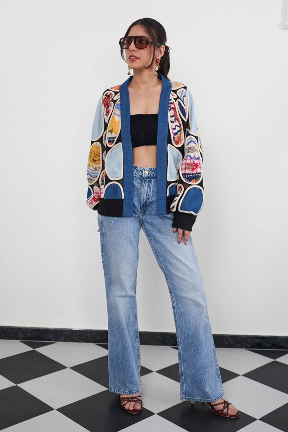 Belle Denim Bomber Jacket