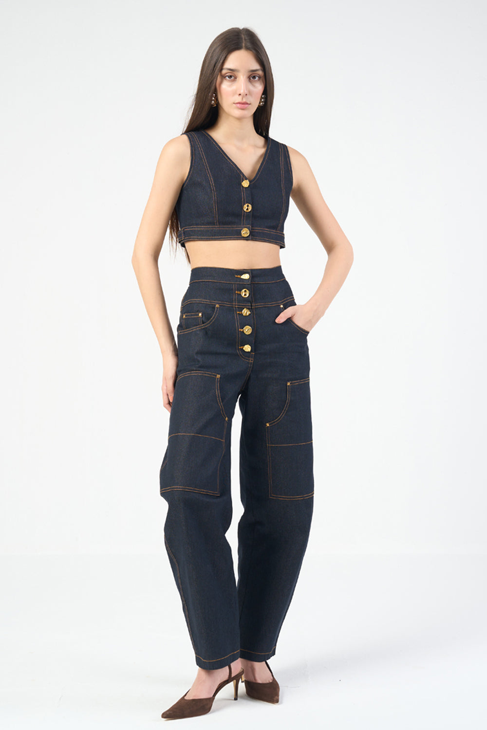 Masoom Minawala In Our Heidi Denim Co-ord Set