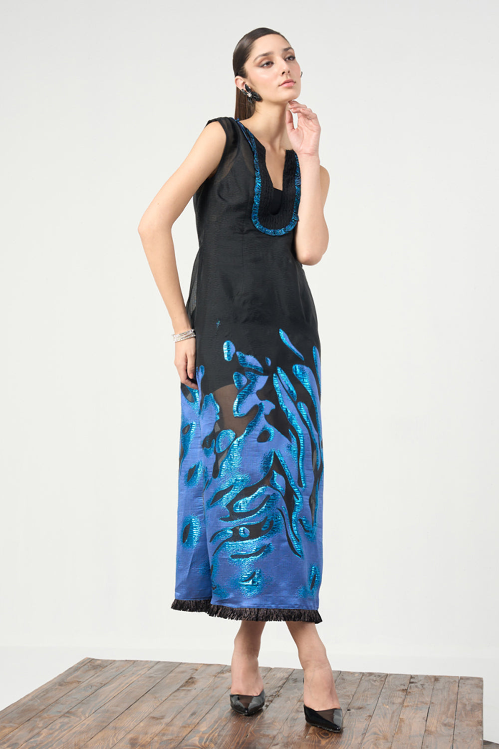 Electric Blue Maxi Dress