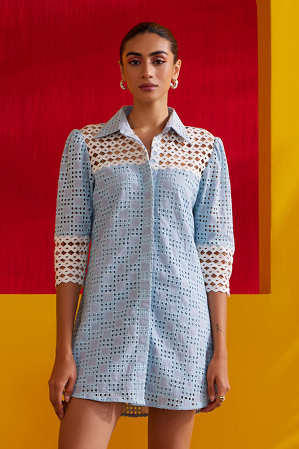 saint tropez shirt dress Saint-Tropez linen shirt dress