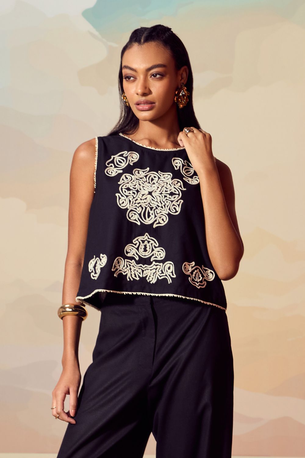 Linen Black Co-ord Set