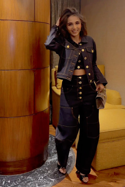 Masoom Minawala In Our Heidi Denim Co-ord Set