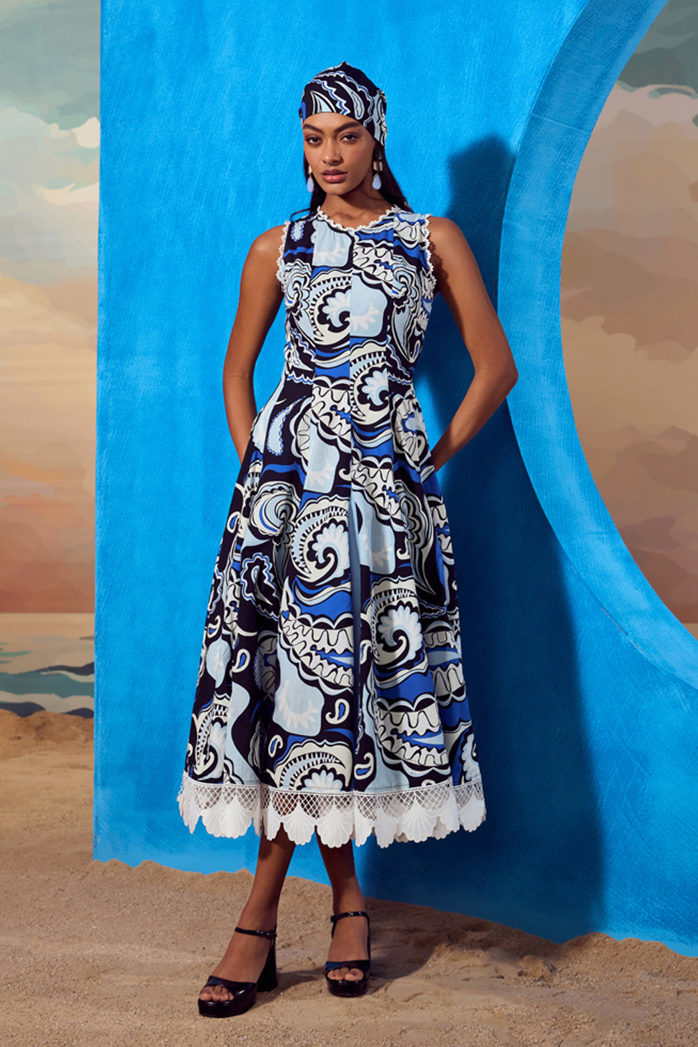 Paisley Print Dress