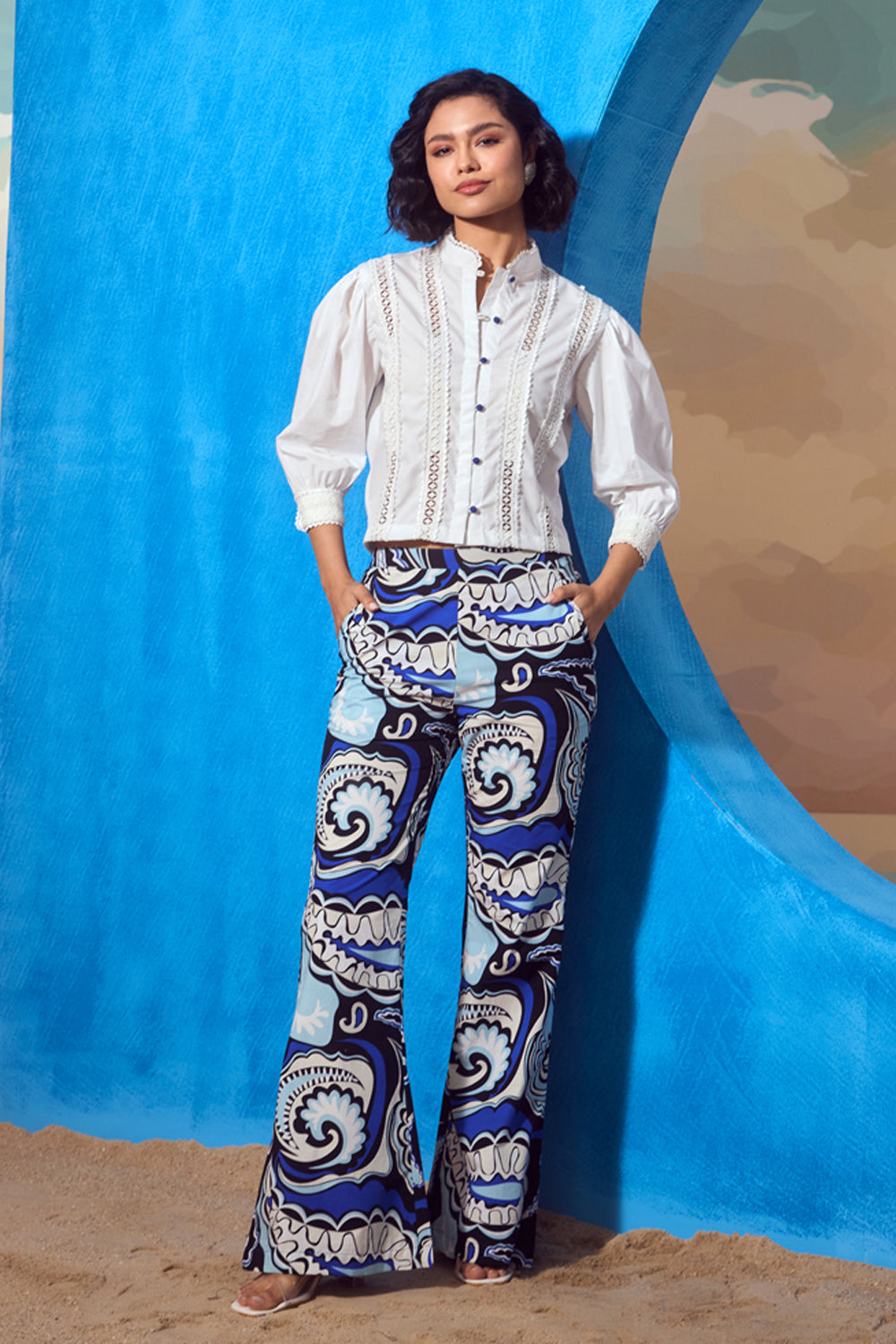 Paisley Print Pants