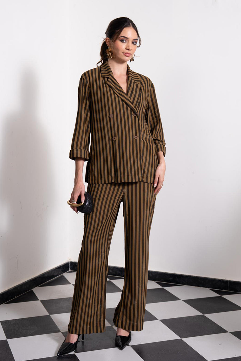 Tobie Striped Blazer Set