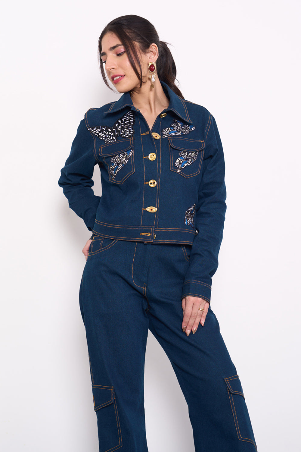 Celine Denim Co-ord Set