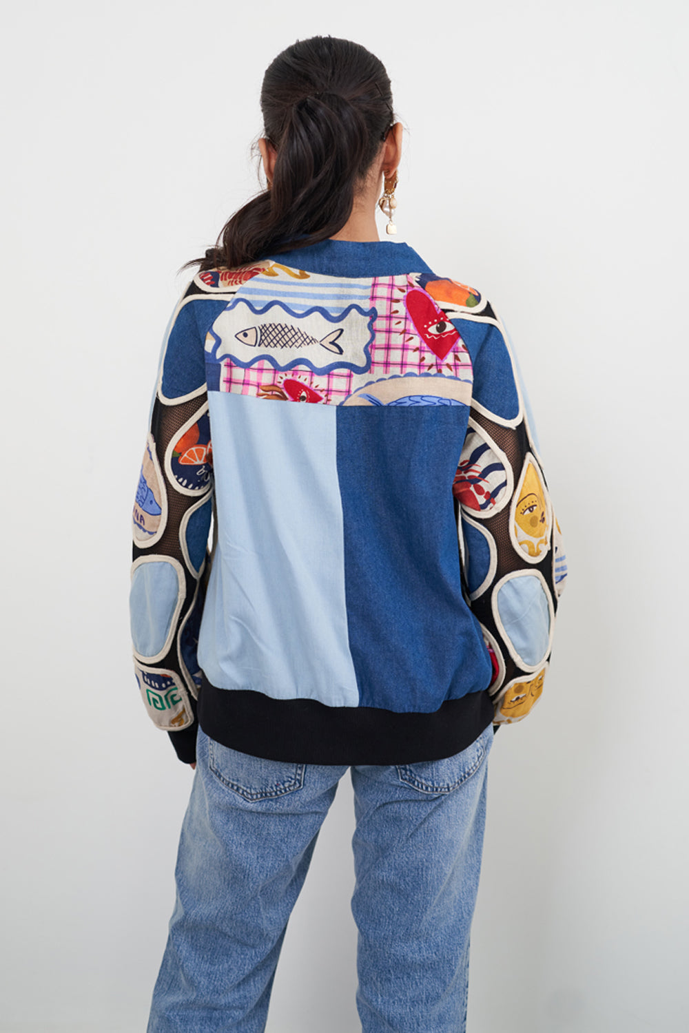 Belle Denim Bomber Jacket
