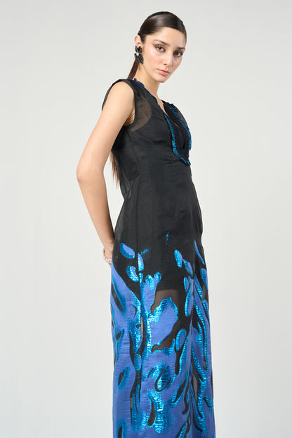 Electric Blue Maxi Dress