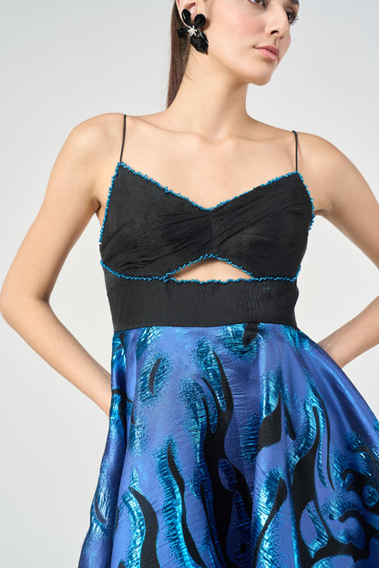 Electric Blue Mini Dress