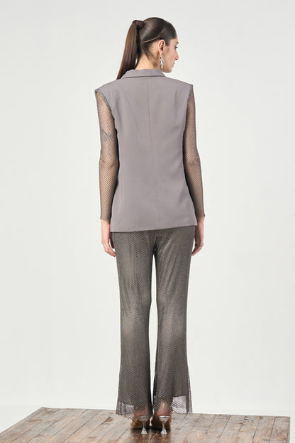 Smoky Sheen Blazer Set