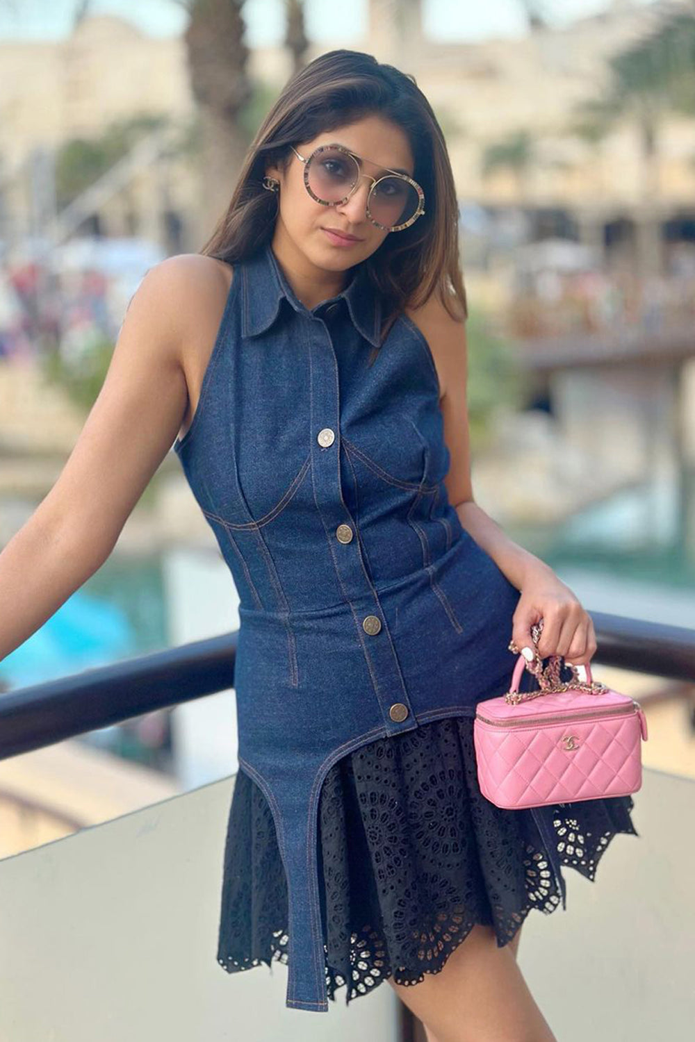 Heena Malhotra In Our Nevada Denim Dress