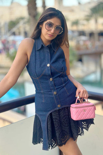 Heena Malhotra In Our Nevada Denim Dress